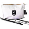 2 pencils + 2 pens + white pochette